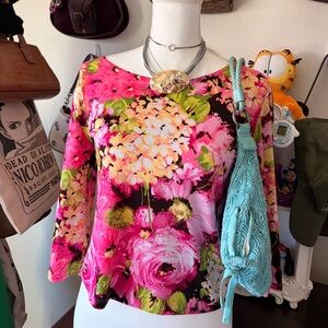 Floral Pink Women's Top